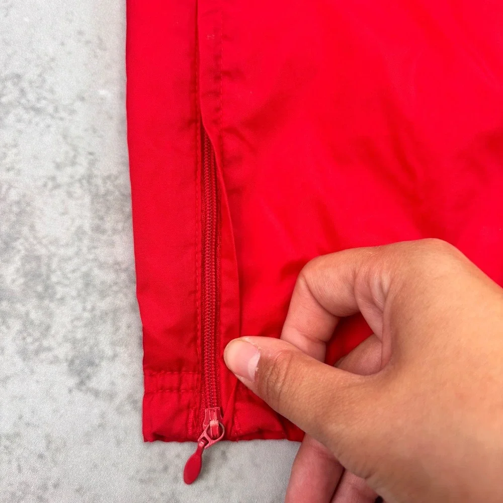 Vintage Adidas Youth XL Tearaway Track Pants Adult S/M Red Black Y2K Basketball